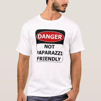 Gefahrensymbol - nicht Paparazzi freundlich T-Shirt