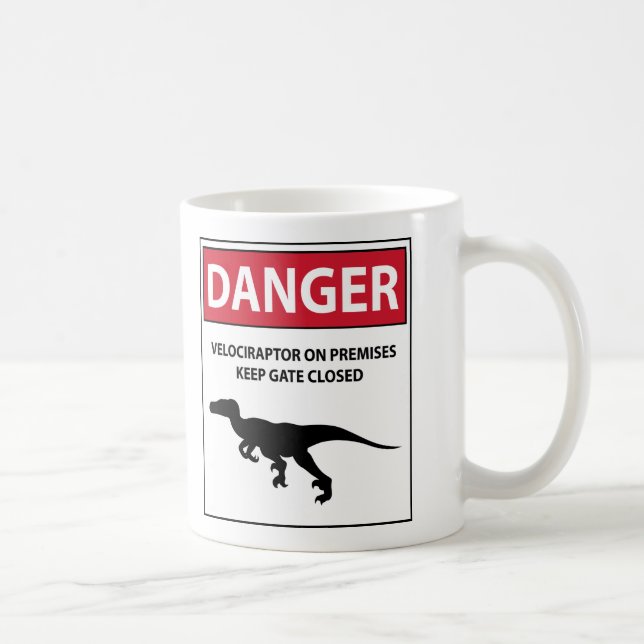 Gefahrenzeichen (Raubvögel) Kaffeetasse (Rechts)
