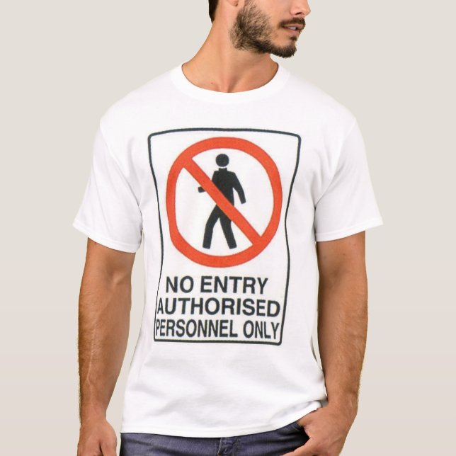 Gefahrenzeichen T-Shirt (Vorderseite)