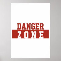 Gefahrenzone / Minimalistisches modernes schlichte