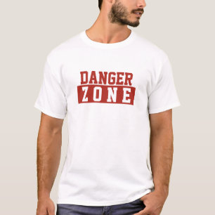 Gefahrenzone / Minimalistisches modernes schlichte T-Shirt
