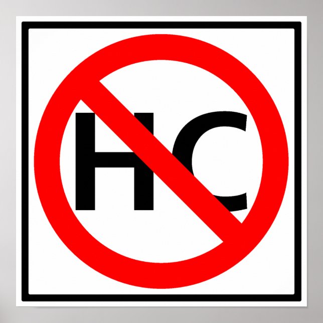 Gefahrgutfracht verboten Autobahnzeichen Poster (Vorne)