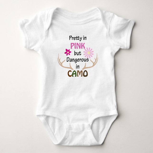 Gefährlich für die Camouflage Baby Strampler (Vorderseite)