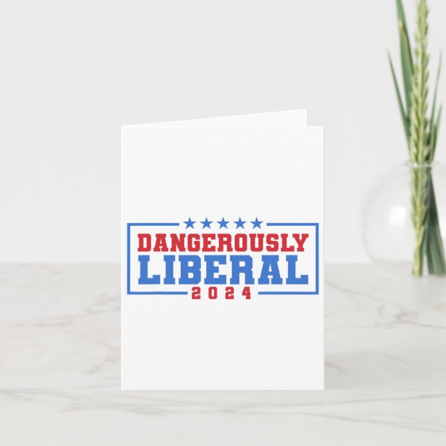 Gefährlich liberale Schwäche Versagt Stimmabgabe Karte (Vorderseite)