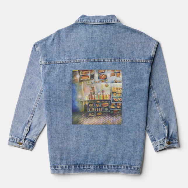Gefährlich Nah zum Spaß Jeansjacke (Rückseite)