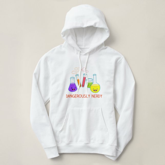 Gefährlich Nerdy Kawaii ChemieHoodie Hoodie (Design vorne)