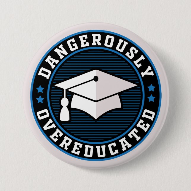 gefährlich übergebildet button (Vorderseite)