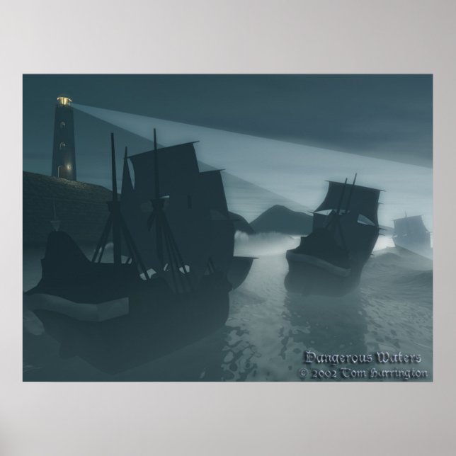 Gefährliche Gewässer Poster (Vorne)