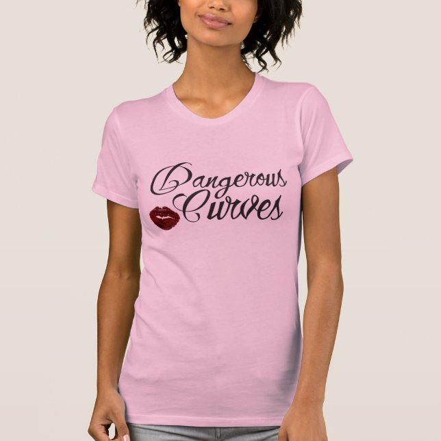 Gefährliche Kurven - Dament-stück T-Shirt (Vorderseite)