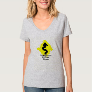 Gefährliche Kurven vor sich T-Shirt