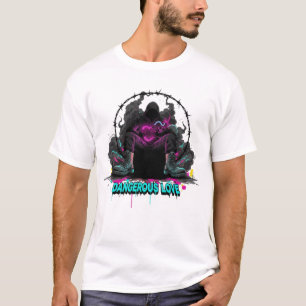 Gefährliche Liebe Stacheldraht Herz Granate Urban T-Shirt