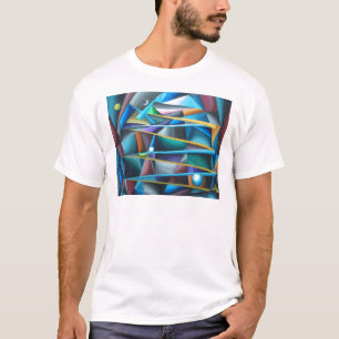 Gefährliche Monde (bunter Kubismus) T-Shirt