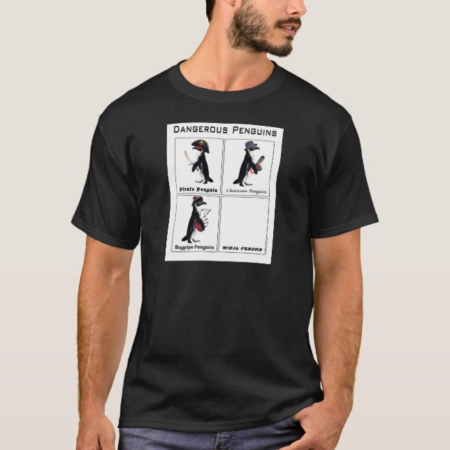 gefährliche Pinguine T-Shirt (Vorderseite)