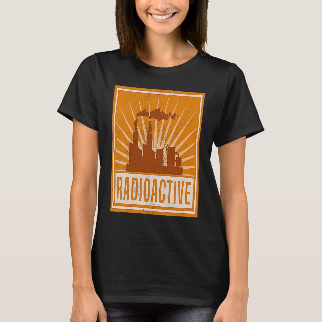 Gefährliche radioaktive Gebäude, die R ausstoßen T-Shirt (Vorderseite)