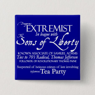 Gefährlicher Extremist: Art-Plakat des 18. Button