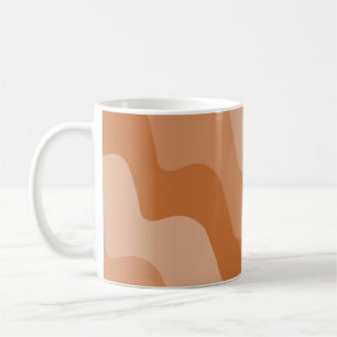 Gefälle der braunen Wellen Kaffeetasse