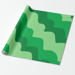 Gefälle der grünen Meereswellen Geschenkpapier