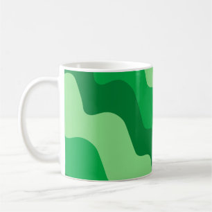 Gefälle der grünen Meereswellen Kaffeetasse