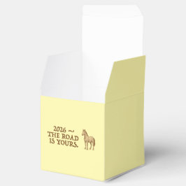 Gefallen Box mit motivierendem Text und Pferd Geschenkschachtel