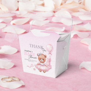 Gefallen sind die Boxen für Baby Dusche Teddy Bär. Geschenkschachtel