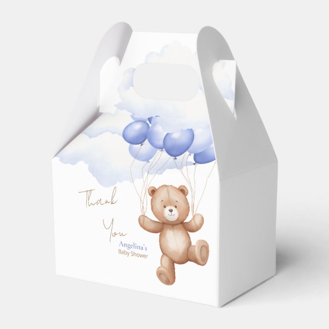 Gefallen sind die Boxen für die Babydusche. Geschenkschachtel (Vorderseite)