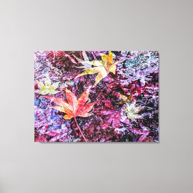Gefallene Blätter Leinwanddruck (Vorderseite)