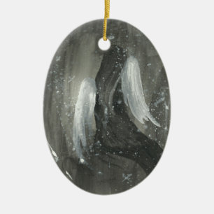 Gefallene Engelsverzierung Keramik Ornament