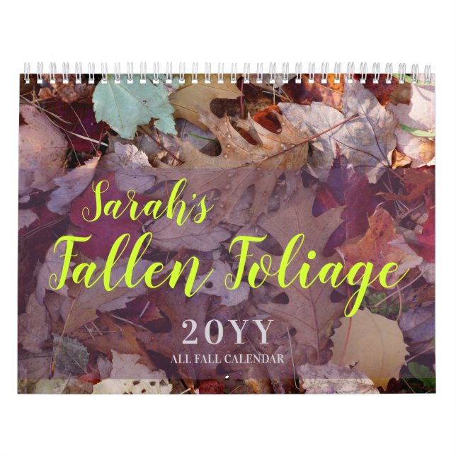 Gefallene Folien - Eigener Herbst Kalender (Titelbild)