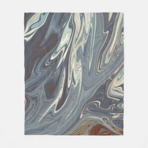 Gefallene Waves Art Modernste abstrakte Malerei Fleecedecke