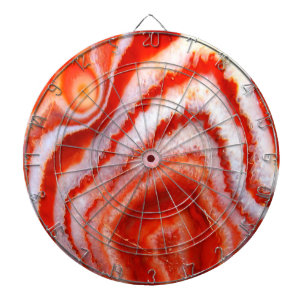 Gefallener Blutorange Achat. Dartscheibe