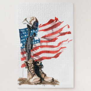 Gefallenes Puzzlespiel