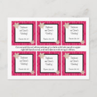 Gefällige Tags Rosa und Schwarze Wilde Blume