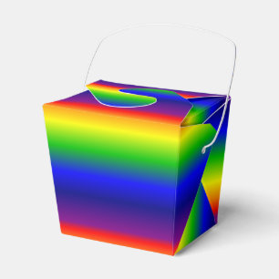 Gefälligkeit/Geschenkboxen - Prismatischer Regenb Geschenkschachtel