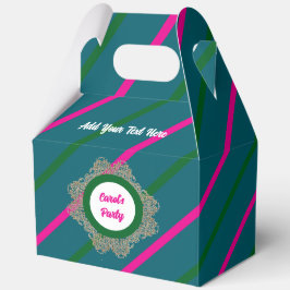 Gefälligkeitsbox 5 Aquamarin (rosa grün) RFPMDesig Geschenkschachtel