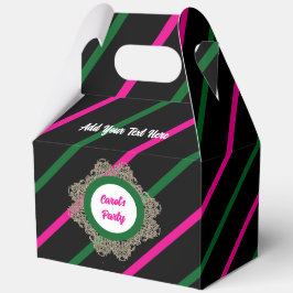 Gefälligkeitsbox 5 Black(Pink Green) RFPMDesign ©️ Geschenkschachtel