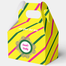 Gefälligkeitsbox 5 Gelb (rosa grün) RFPMDesign ©️ Geschenkschachtel