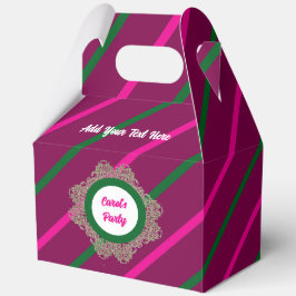 Gefälligkeitsbox 5 Plumb(rosa grün) RFPMDesign ©️  Geschenkschachtel