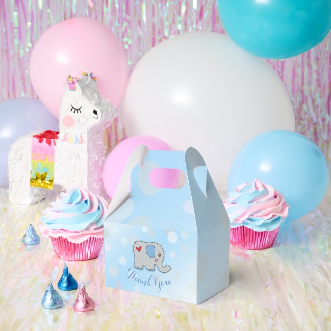 Gefälligkeitsbox - Elefante Bebé Geschenkschachtel (Party)