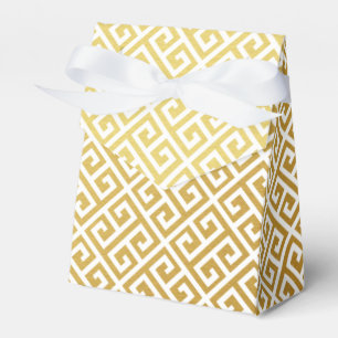 Gefälligkeitsbox für Gold & White Griechisches S Geschenkschachtel