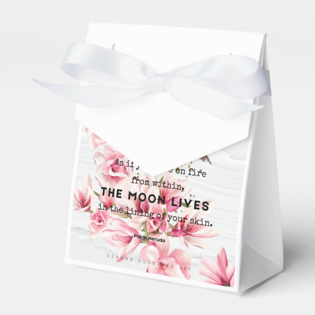Gefälligkeitsbox für Hochzeiten Geschenkschachtel (Vorderseite)