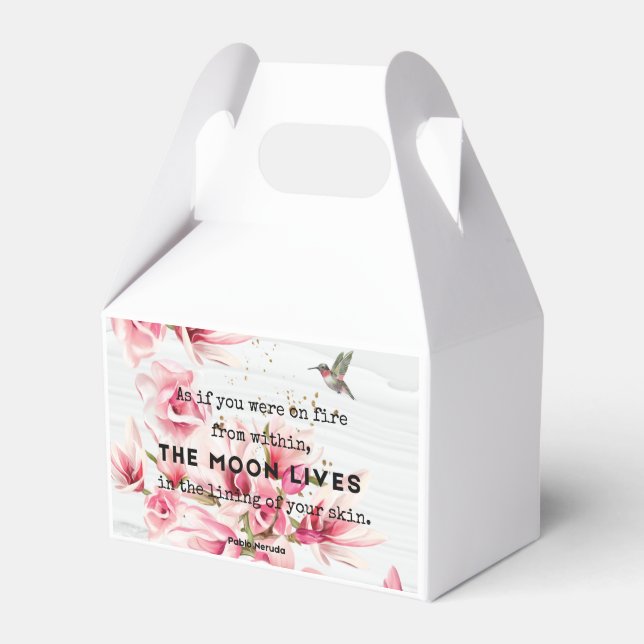 Gefälligkeitsbox für Hochzeiten Geschenkschachtel (Vorderseite)