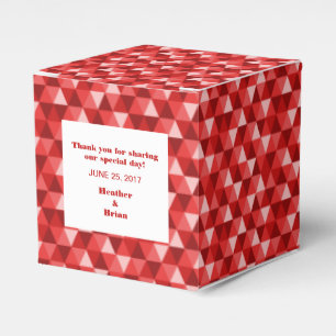 Gefälligkeitsbox für rote geometrische Dreiecke Geschenkschachtel