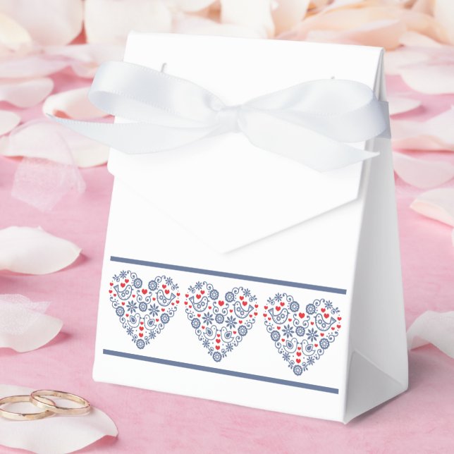 Gefälligkeitsbox für traditionelle Volksherz Geschenkschachtel (Hochzeit)