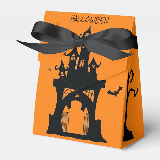 Gefälligkeitsbox - Halloween Spuk House Geschenkschachtel (Vorderseite)