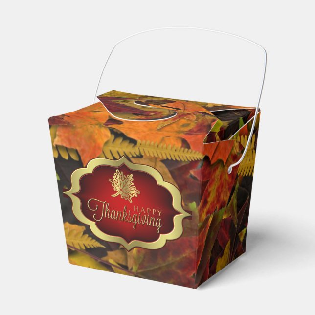 Gefälligkeitsbox - Herbstleaves Glückwunsch Ernted Geschenkschachtel (Vorderseite)
