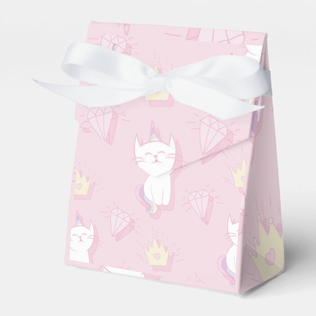 Gefälligkeitsbox - Kawaii Unicorn Kat Niedlich Cat Geschenkschachtel (Vorderseite)