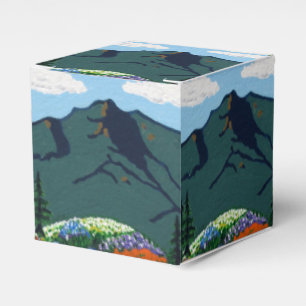 Gefälligkeitsbox Mt Tamalpais Wildblumen Malerei Geschenkschachtel
