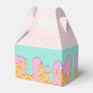 Gefälligkeitsboxen für Ice-Creme Geschenkschachtel