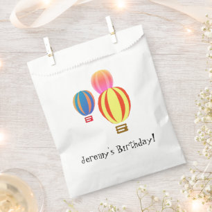 Gefälligkeitstasche - Heißluftballons mit Text Geschenktütchen