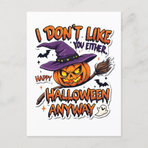 Gefällt euch auch keinem glücklichen Halloween Einladungspostkarte